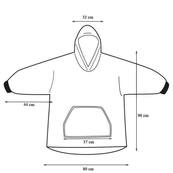 Patura cu maneci, gluga si buzunar, Quasar & Co.®, fleece captusit cu blana, poliester, marime universala, rosu - imagine 10