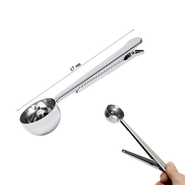 Set latiera pentru spumare lapte cu gradatie si lingurita dozatoare cafea/ceai, Quasar & Co.®, cu maner si cioc, cu clema de inchidere, cana barista, inox, 350 ml, argintiu - imagine 23