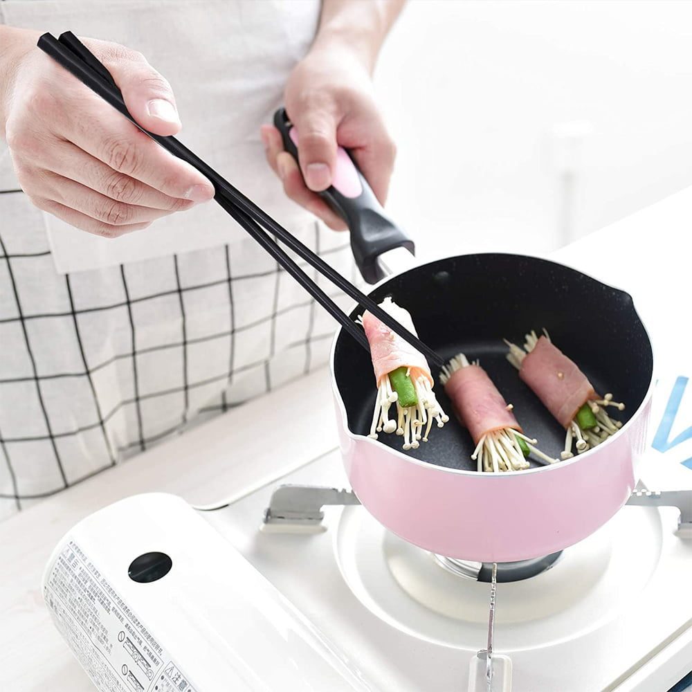 Set Hashi bete traditionale japoneze pentru mancat, Quasar & Co.®, striate, 2 perechi 6