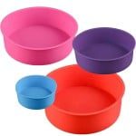 Set 4 tavi copt, Quasar & Co.®, reutilizabile, antiaderente, d 22 cm, d 20,5 cm, d 15,5 cm, d 9,5 cm, h 5,5 cm, silicon, multicolor 10