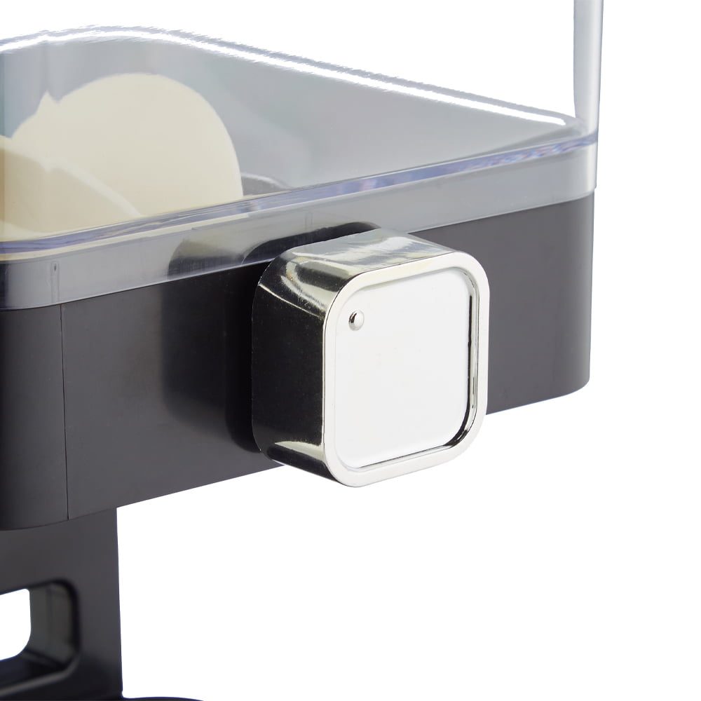 Dispenser cereale, Relaxdays, 1 x dozator musli/fulgi de porumb/bomboane, plastic/silicon, capacitate 3.5 litri, 31 x 16.5 x 18.5 cm, negru 4 Dispenser cereale, Relaxdays, 1 x dozator musli/fulgi de porumb/bomboane, plastic/silicon, capacitate 3.5 litri, 31 x 16.5 x 18.5 cm, negru 4