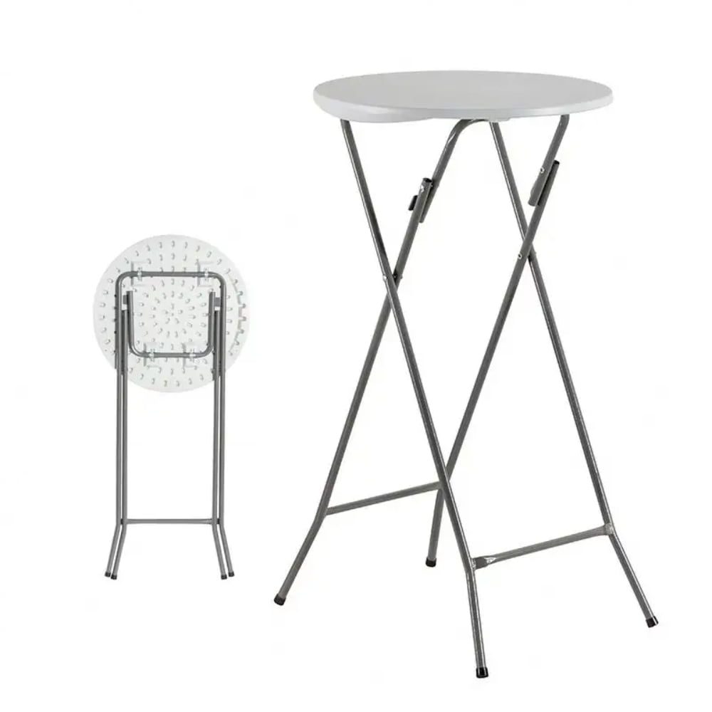 Masa evenimente Quasar & Co., banchet/catering, picioare metal pliabile, inalta, rotunda, d 60 cm, h 110 cm, ABS/metal, alb 3 Masa evenimente Quasar & Co., banchet/catering, picioare metal pliabile, inalta, rotunda, d 60 cm, h 110 cm, ABS/metal, alb 3