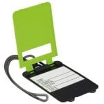 Ecuson bagaj Quasar & Co., eticheta cu nume de identificare pentru valiza, 9 x 5,5 cm, verde-negru 9