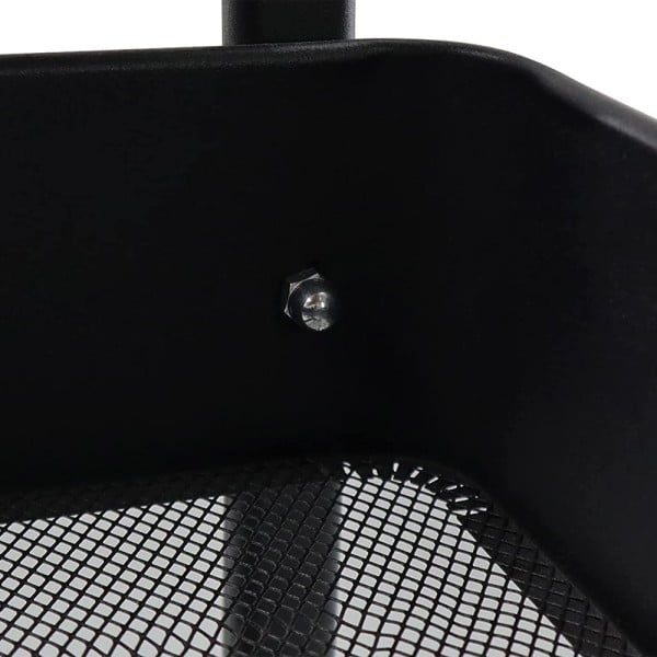 Raft depozitare pentru bucatarie, Quasar & Co.®, cu roti si masa de lucru, 43.9 x 30.4 x 73.9 cm, metal/lemn, negru-natur - imagine 6