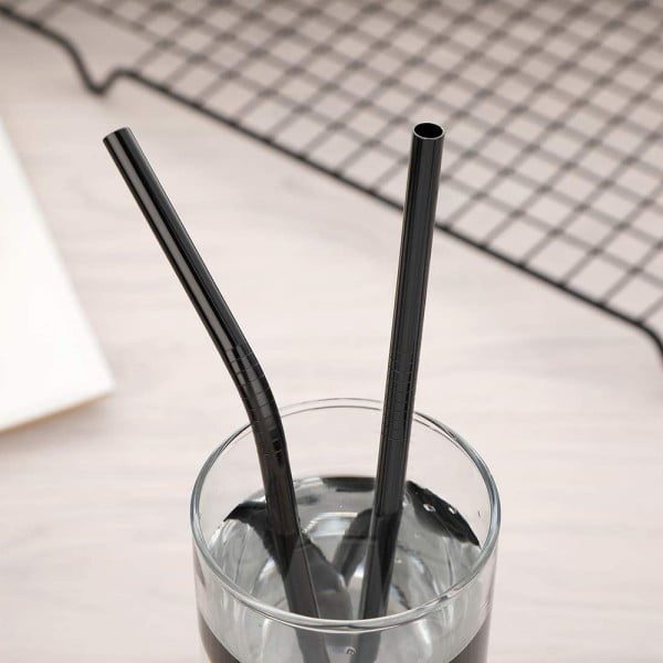 Set tacamuri inox, Quasar & Co.®, pentru birou, calatorii, camping, 7 piese in husa depozitare, 24 x 7 cm, negru - imagine 4