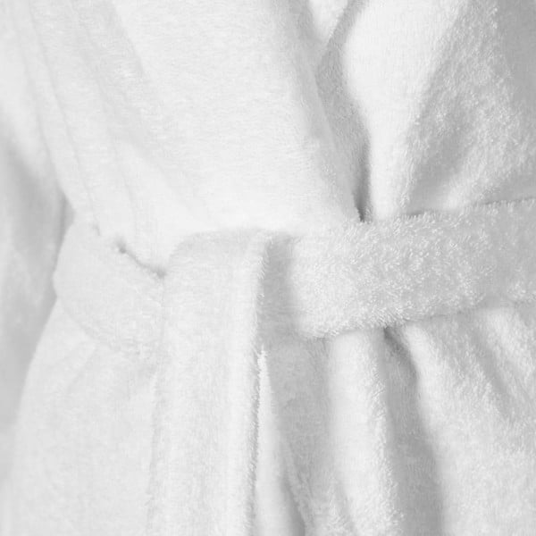 Set 2 halate de baie cu 2 perechi papuci, Quasar & Co.®, 550 g/mp, hotel quality, unisex, 100% bumbac, S/M-L/XL, alb - imagine 8