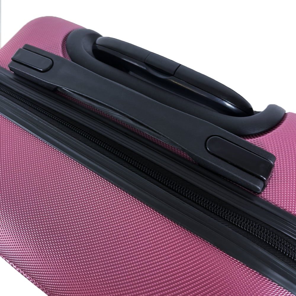 Troler cabina avion, Quasar & Co.®, Model Air Circle, 4 roti, ABS, inchidere cifru, 58 x 36 x 20 cm, roz pudrat 10 Troler cabina avion, Quasar & Co.®, Model Air Circle, 4 roti, ABS, inchidere cifru, 58 x 36 x 20 cm, roz pudrat 10