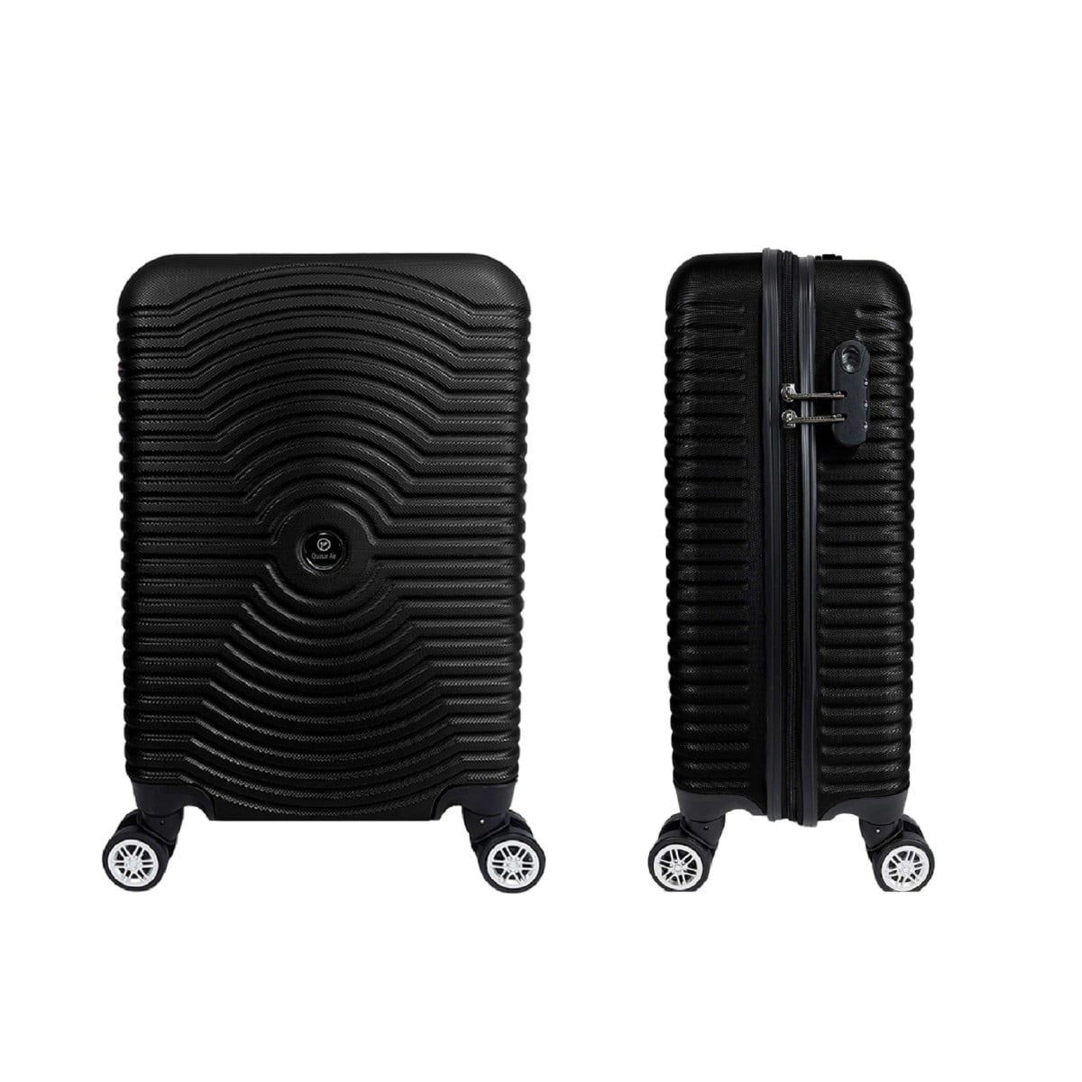Troler cabina avion, Quasar & Co.®, Model Air Circle, 4 roti, ABS, inchidere cifru, 58 x 36 x 20 cm, negru 2 Troler cabina avion, Quasar & Co.®, Model Air Circle, 4 roti, ABS, inchidere cifru, 58 x 36 x 20 cm, negru 2