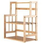 Raft depozitare cu 3 etajere, Quasar & Co.®, multifunctional, etajat, ajustabil, bambus, 50 x 42 x 18 cm, natur 11