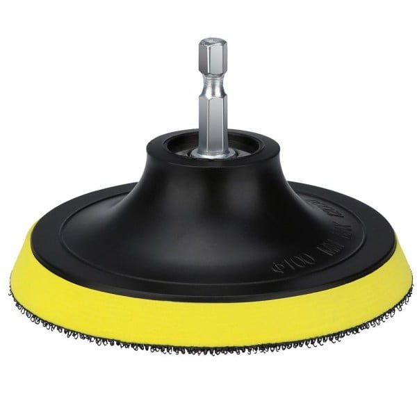 Set 8 perii si accesorii curatare, Quasar & Co.®, cu adaptor pentru bormasina/autofiletanta, 3 x perie, 1 x taler, 4 x burete abraziv, multicolor - imagine 5
