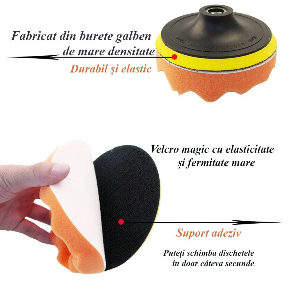 Set 11 perii si accesorii curatare, Quasar & Co.®, cu adaptor pentru bormasina/autofiletanta, 3 x perie, 3 x burete abraziv, 2 x burete, 1 x taler, 2 x adaptoare, multicolor 4 Set 11 perii si accesorii curatare, Quasar & Co.®, cu adaptor pentru bormasina/autofiletanta, 3 x perie, 3 x burete abraziv, 2 x burete, 1 x taler, 2 x adaptoare, multicolor 4