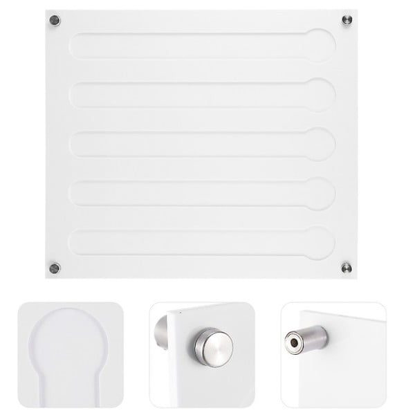 Suport magnetic pentru 35 capsule cafea, Quasar & Co.®, compatibil Nesspresso, acril, 30 x 35 cm, alb - imagine 3