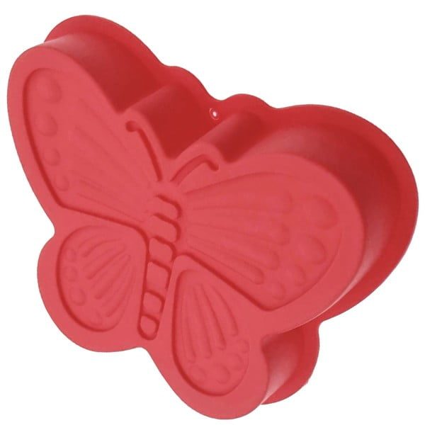 Set 3 forme silicon, Quasar & Co.®, model ursulet, fluture, Mickey, tavi de copt termorezistente, silicon, rosu-albastru - imagine 8