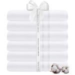 Set 6 prosoape baie Quasar & Co.®, 100% bumbac, 450 g/mp, 50 x 90 cm, alb 4