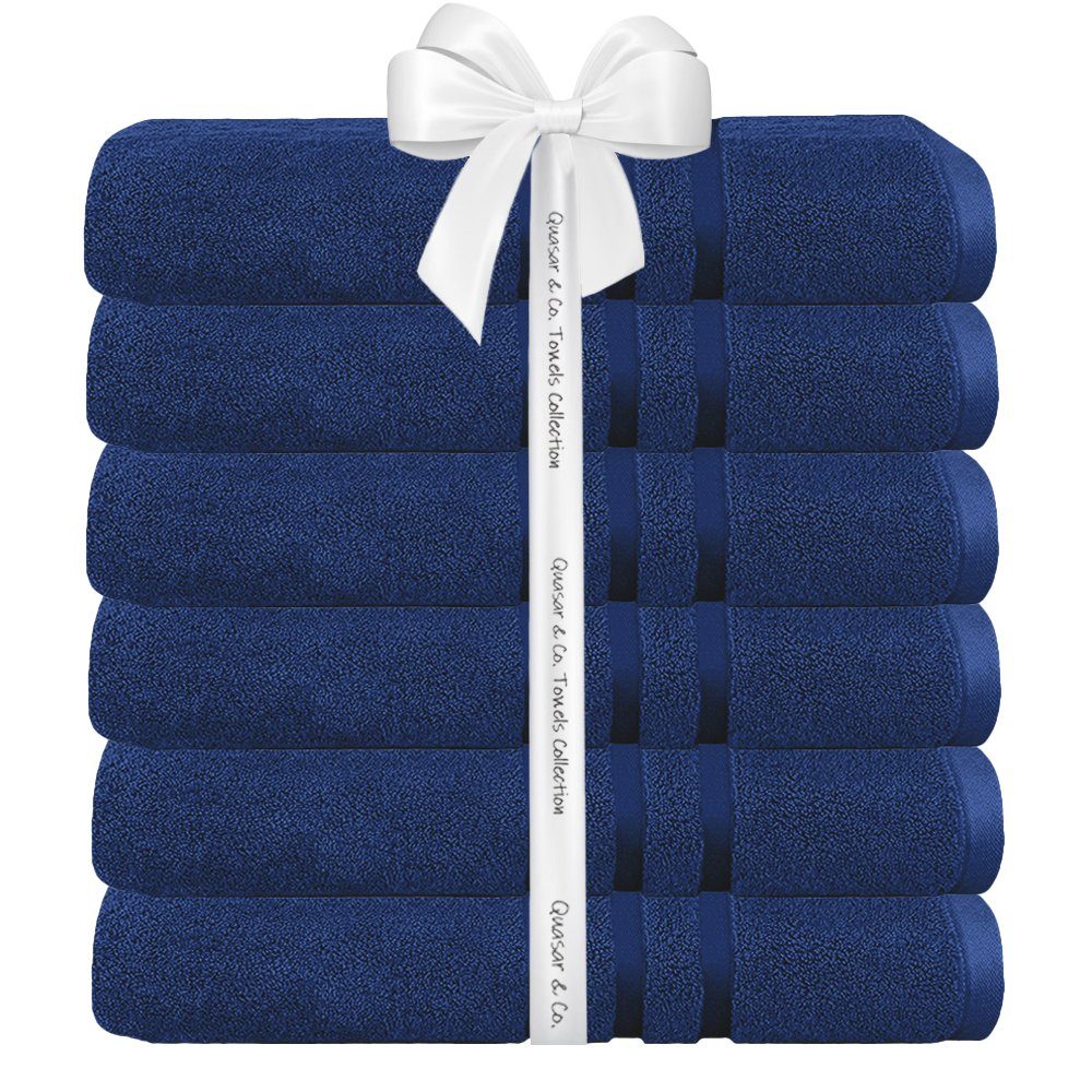Set 6 prosoape baie Quasar & Co.®, 100% bumbac, 450 g/mp, 50 x 90 cm, albastru royal 3 Set 6 prosoape baie Quasar & Co.®, 100% bumbac, 450 g/mp, 50 x 90 cm, albastru royal 3