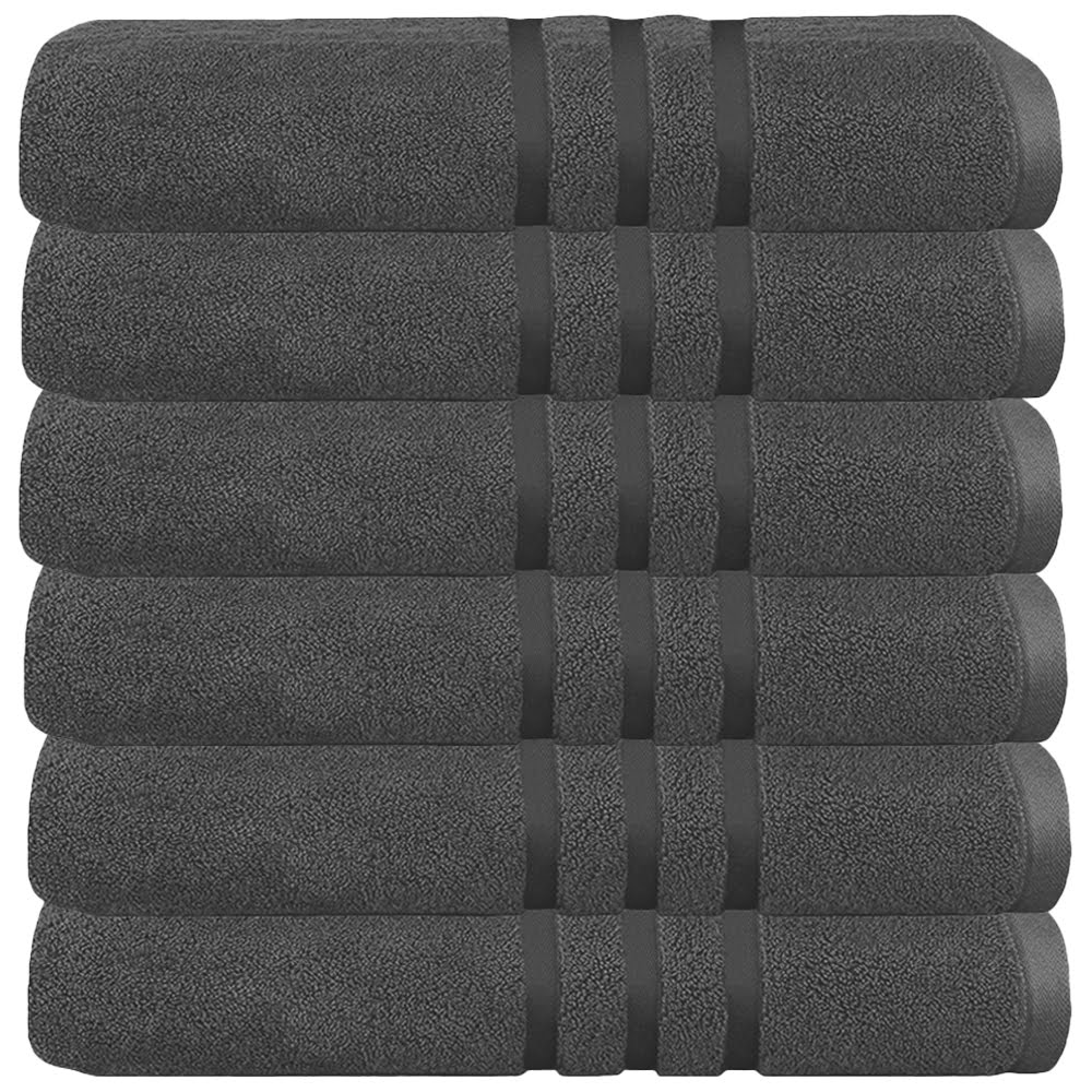 Set 6 prosoape baie Quasar & Co.®, 100% bumbac, 450 g/mp, 70 x 140 cm, gri 2 Set 6 prosoape baie Quasar & Co.®, 100% bumbac, 450 g/mp, 70 x 140 cm, gri 2