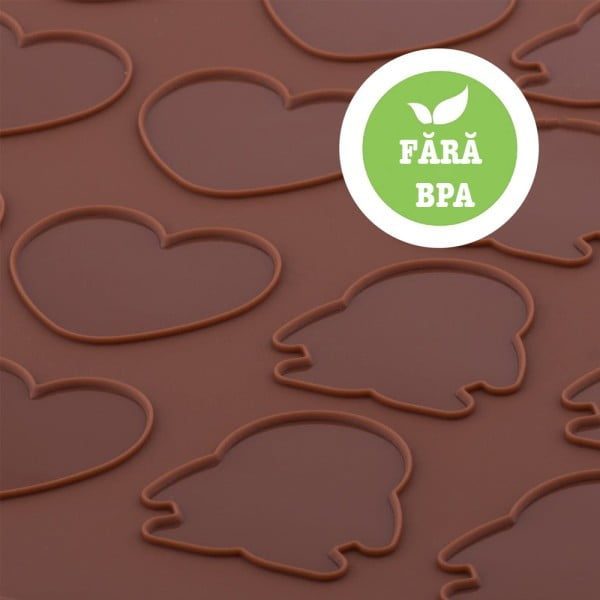 Tava copt macarons, Quasar & Co.®, 30 de forme, 10 x ursulet, 10 x pinguin, 10 x inima, pentru prajituri/fursecuri, rezistente la temperaturi de pana la 250 grade C,  28.5 x 25.5 cm - imagine 4