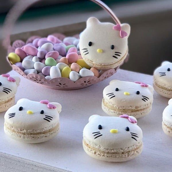 Tava copt macarons, Quasar & Co.®, 30 de forme, 10 x ursulet, 10 x pinguin, 10 x inima, pentru prajituri/fursecuri, rezistente la temperaturi de pana la 250 grade C,  28.5 x 25.5 cm - imagine 8