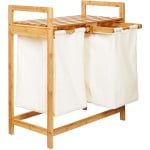 Cos de rufe, Quasar & Co.®, 2 compartimente si raft superior, bambus, natur 10