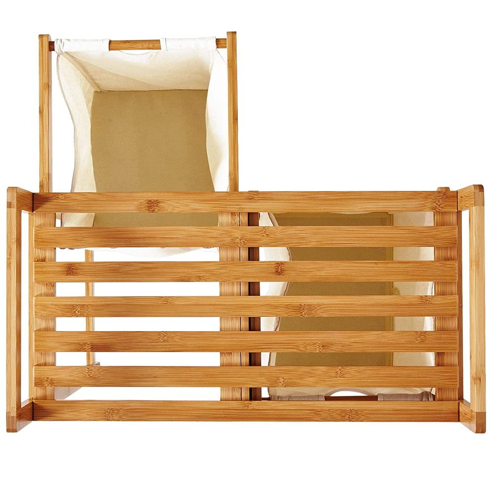 Cos de rufe, Quasar & Co.®, 2 compartimente si raft superior, bambus, natur 9