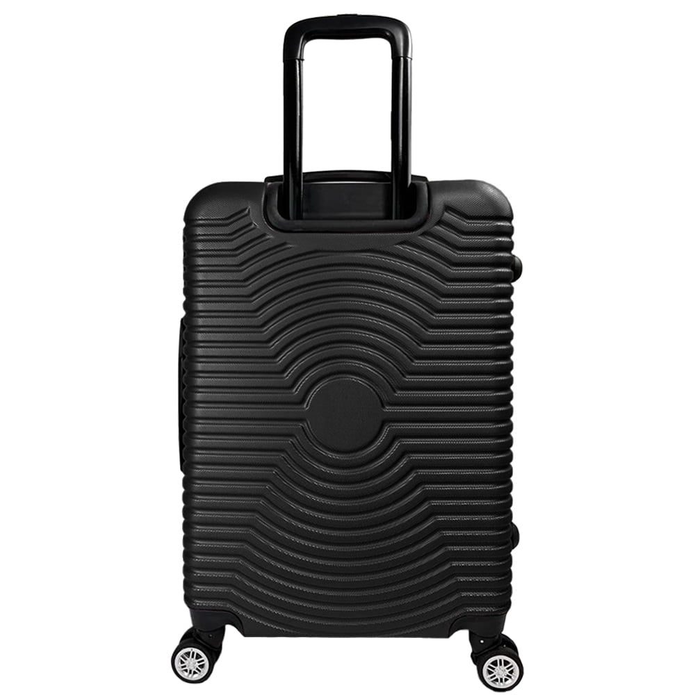 Troler Mediu, Quasar & Co.®, Model Air Circle, 4 roti 360 grade, cifru, maner telescopic, ABS, 66 x 44 x 26 cm, negru 3