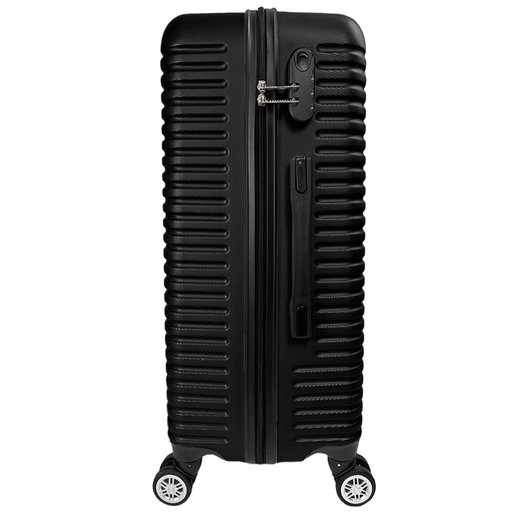 Troler Mediu, Quasar & Co.®, Model Air Circle, 4 roti 360 grade, cifru, maner telescopic, ABS, 66 x 44 x 26 cm, negru 4