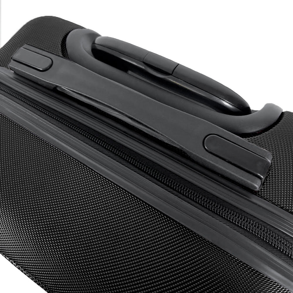 Troler Mediu, Quasar & Co.®, Model Air Circle, 4 roti 360 grade, cifru, maner telescopic, ABS, 66 x 44 x 26 cm, negru 6