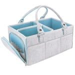 Geanta organizator scutece si accesorii copii/bebelusi, Quasar & Co.®, 3 compartimente si 8 buzunare, fetru, 38 x 26 x 18 cm, gri deschis-bleu 7 Geanta organizator scutece si accesorii copii/bebelusi, Quasar & Co.®, 3 compartimente si 8 buzunare, fetru, 38 x 26 x 18 cm, gri deschis-bleu 7