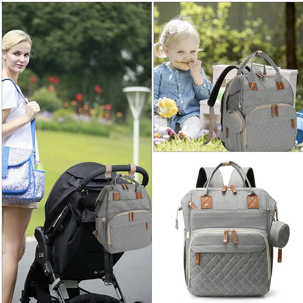 Geanta/rucsac, Quasar & Co.®, cu port USB si 14 compartimente, textil, 40 x 30 x 14 cm, gri 6