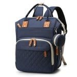 Geanta/rucsac, Quasar & Co.®, cu port USB si 14 compartimente, textil, 40 x 30 x 14 cm, bleumarin 6