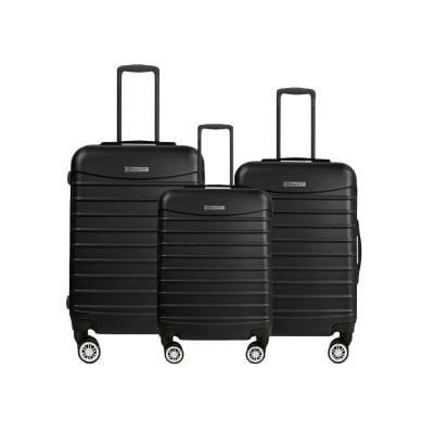 Set 3 trolere, Quasar & Co.®, Model Compatible Air, ABS, negru, Mic/Mediu/Mare 11 Set 3 trolere, Quasar & Co.®, Model Compatible Air, ABS, negru, Mic/Mediu/Mare 11