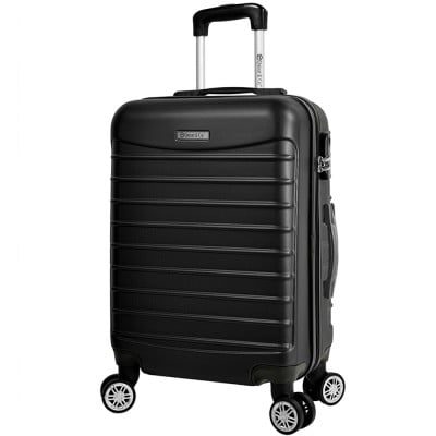 Troler Mare, Quasar & Co.®, Model Line, 4 roti duble cu rotatie 360°, maner telescopic, cifru, 77 x 52 x 31 cm, ABS, negru 11 Troler Mare, Quasar & Co.®, Model Line, 4 roti duble cu rotatie 360°, maner telescopic, cifru, 77 x 52 x 31 cm, ABS, negru 11