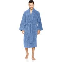 Halat de baie Quasar & Co.®, 550 g/mp, hotel quality, unisex, 100% bumbac, L/XL, albastru 11