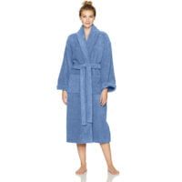 Halat de baie Quasar & Co.®, 550 g/mp, hotel quality, unisex, 100% bumbac, S/M, albastru 11