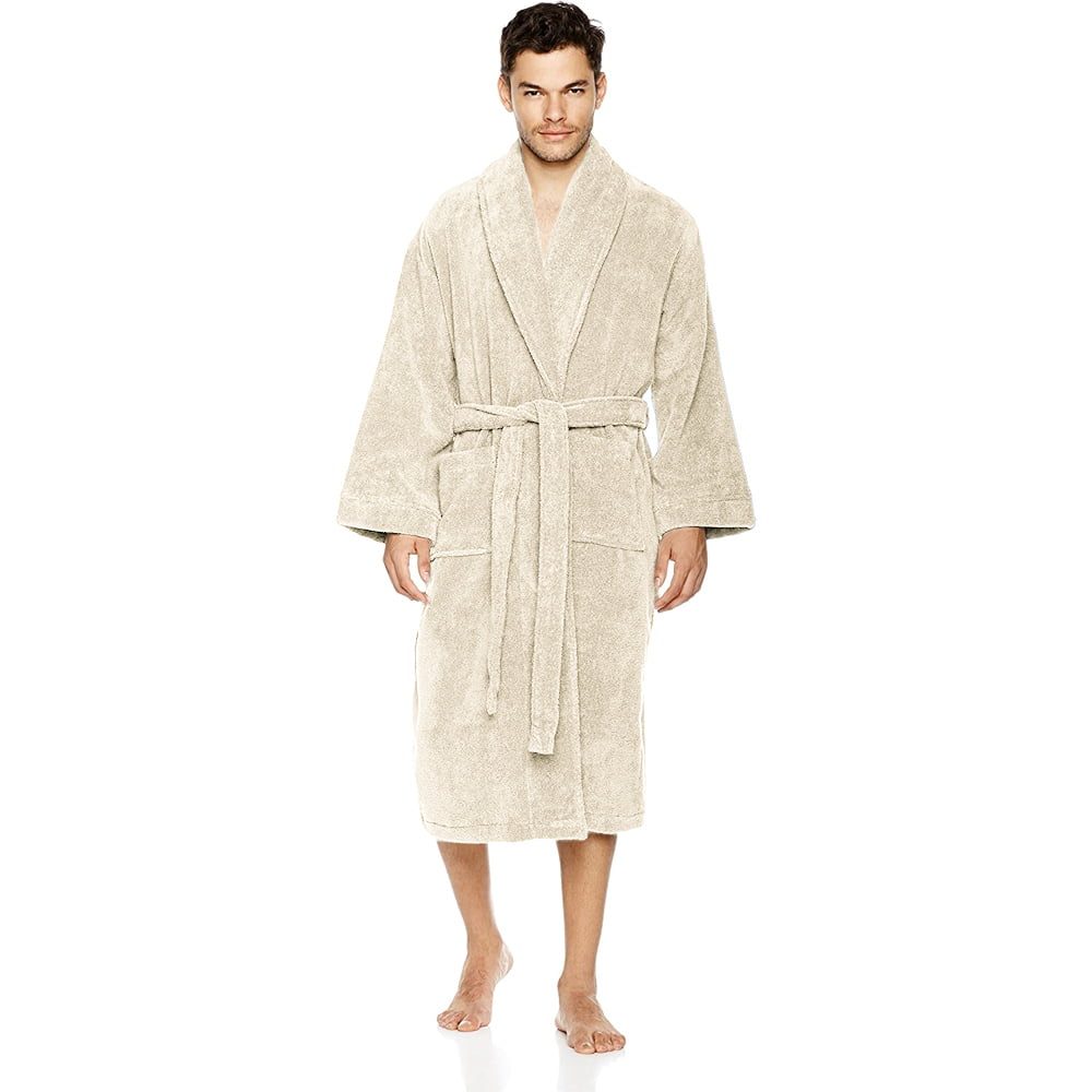42026294-2 Halat de baie Quasar & Co.®, 550 g/mp, hotel quality, unisex, 100% bumbac, L/XL, crem