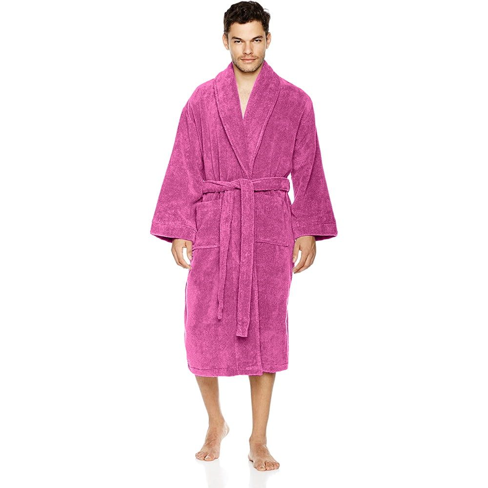 42026296-3 Halat de baie Quasar & Co.®, 550 g/mp, hotel quality, unisex, 100% bumbac, L/XL, fucsia