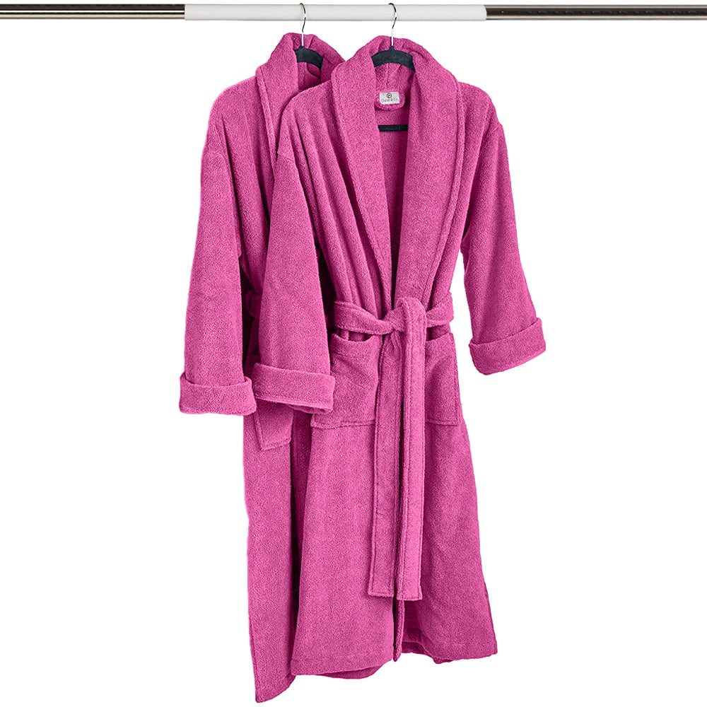 Halat de baie Quasar & Co.®, 550 g/mp, hotel quality, unisex, 100% bumbac, L/XL, fucsia 9 Halat de baie Quasar & Co.®, 550 g/mp, hotel quality, unisex, 100% bumbac, L/XL, fucsia 9
