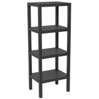 Raft universal, Quasar & Co.®, etajera cu 4 polite, polipropilena, 100 x 38 x 29 cm, negru 5 Raft universal, Quasar & Co.®, etajera cu 4 polite, polipropilena, 100 x 38 x 29 cm, negru 5