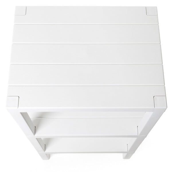 Set 2 rafturi universale, Quasar & Co.®, etajere cu 3 polite, polipropilena, 73.5 x 38 x 29 cm, alb - imagine 3