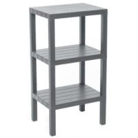 Raft universal, Quasar & Co.®, etajera cu 3 polite, polipropilena, 73.5 x 38 x 29 cm, gri 6 Raft universal, Quasar & Co.®, etajera cu 3 polite, polipropilena, 73.5 x 38 x 29 cm, gri 6