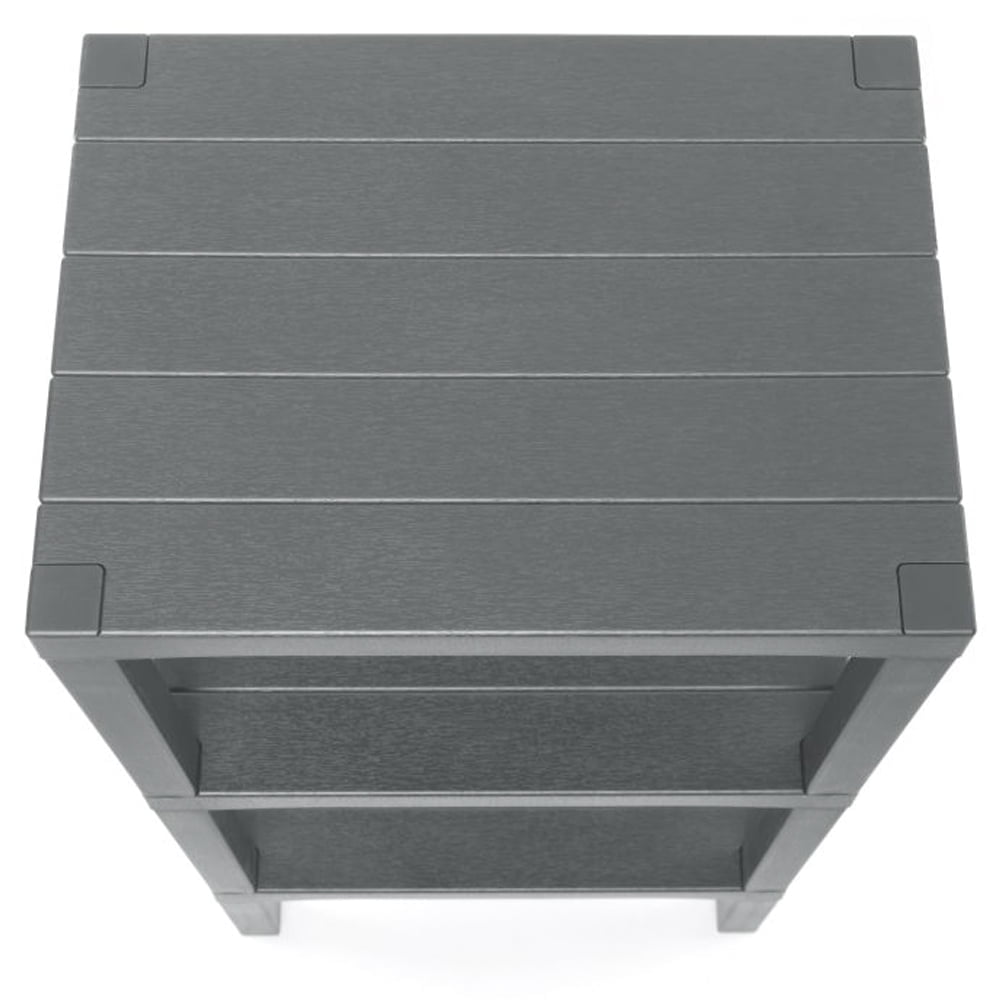 Raft universal, Quasar & Co.®, etajera cu 3 polite, polipropilena, 73.5 x 38 x 29 cm, gri 3 Raft universal, Quasar & Co.®, etajera cu 3 polite, polipropilena, 73.5 x 38 x 29 cm, gri 3