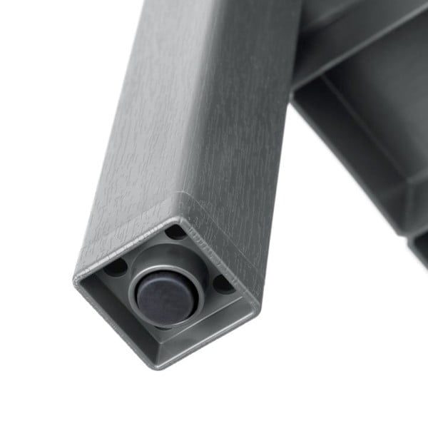 Raft universal, Quasar & Co.®, etajera cu 3 polite, polipropilena, 73.5 x 38 x 29 cm, gri - imagine 4