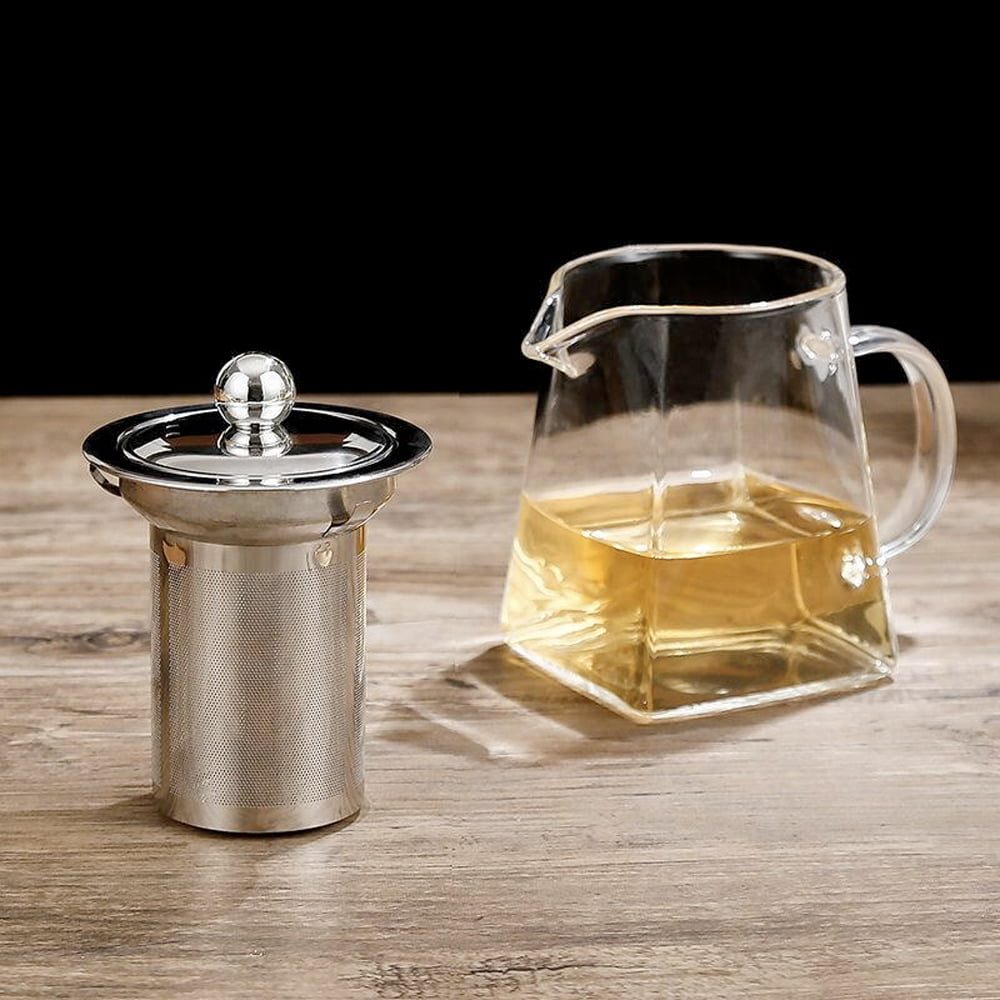 Set ceainic cu 2 cani, Quasar & Co.®, Tea Time, cu infuzor, capac si 2 cani cu pereti dubli, 750 ml/2 x 250 ml, transparent 6 Set ceainic cu 2 cani, Quasar & Co.®, Tea Time, cu infuzor, capac si 2 cani cu pereti dubli, 750 ml/2 x 250 ml, transparent 6