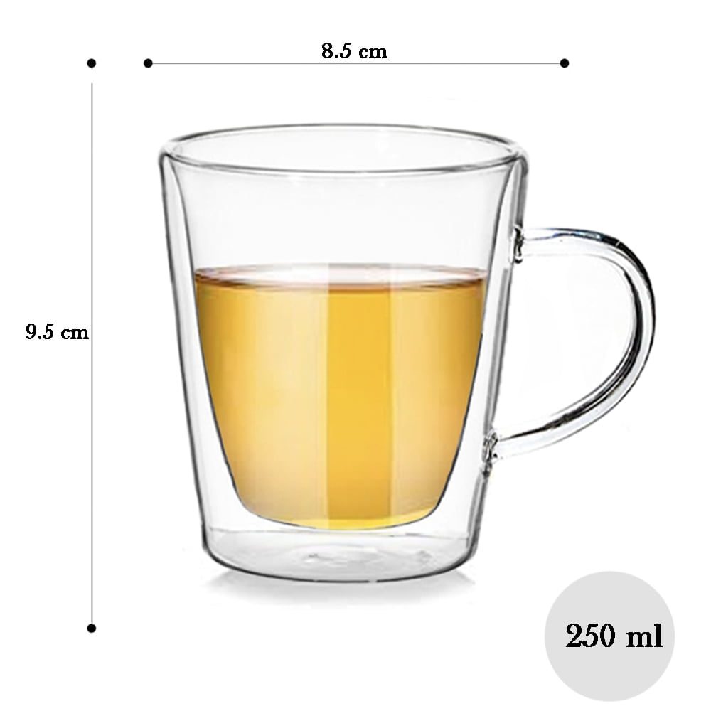 Set ceainic cu 2 cani, Quasar & Co.®, Tea Time, cu infuzor, capac si 2 cani cu pereti dubli, 750 ml/2 x 250 ml, transparent 16 Set ceainic cu 2 cani, Quasar & Co.®, Tea Time, cu infuzor, capac si 2 cani cu pereti dubli, 750 ml/2 x 250 ml, transparent 16