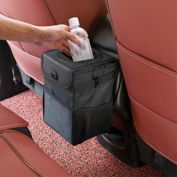 Organizator auto, Quasar & Co.®, 1 compartiment, 3 buzunare laterale, impermeabil, curea reglabila, 24 x 16 x 16 cm, negru - imagine 11
