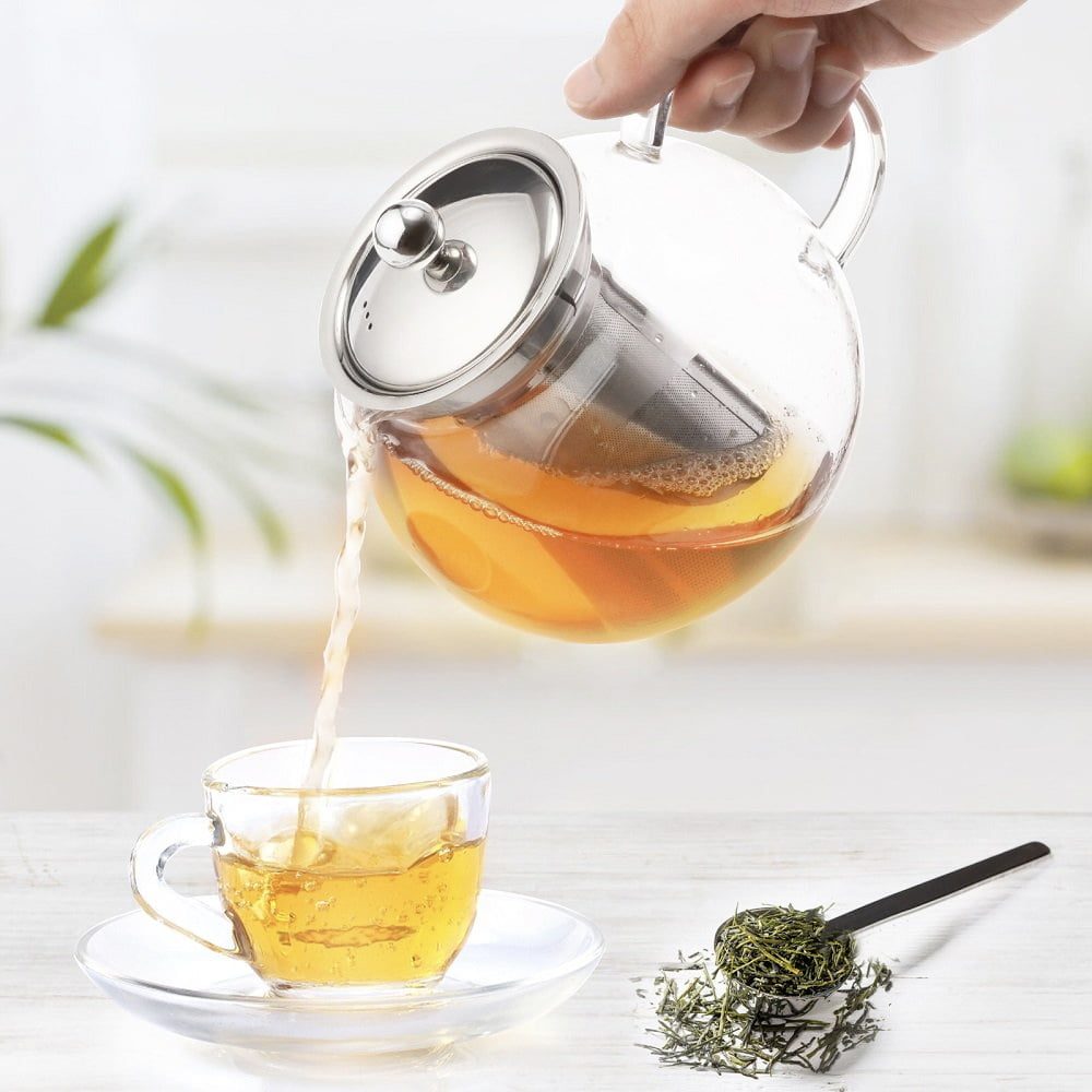 Ceainic cu infuzor, Quasar & Co.®, recipient pentru ceai/cafea, 650 ml, transparent 7
