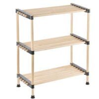 Raft modular universal, Quasar & Co.®, etajera 3 polite, lemn, 56 x 28 x 66 cm, natur 8