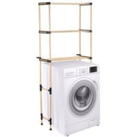 Raft modular universal, Quasar & Co.®, etajera cu 3 polite peste masina de spalat, lemn, 68 x 28 x 159 cm, natur 7