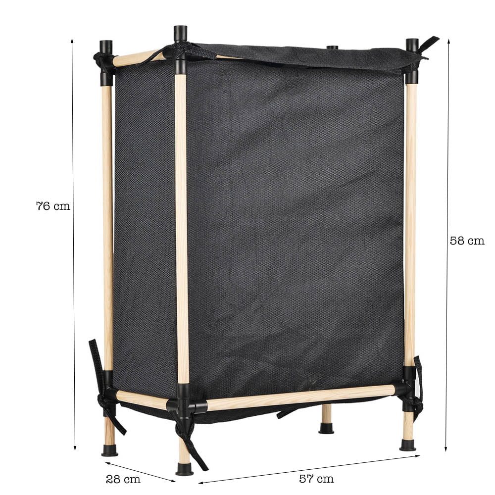 Cos de rufe, Quasar & Co.®, modular, lemn/panza, 57 x 28 x 76 cm, natur 2