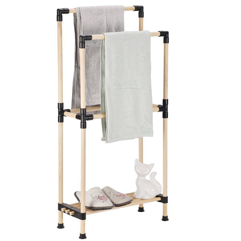 Raft modular universal, Quasar & Co.®, etajera cu 1 polita si suport uscare, lemn, 48 x 20 x 97 cm, natur 5 Raft modular universal, Quasar & Co.®, etajera cu 1 polita si suport uscare, lemn, 48 x 20 x 97 cm, natur 5